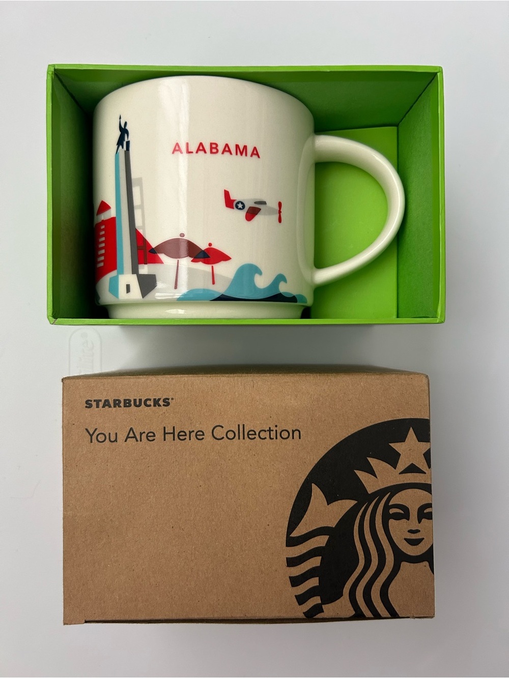 NIB Starbucks You Are Here Collection Alabama Mug